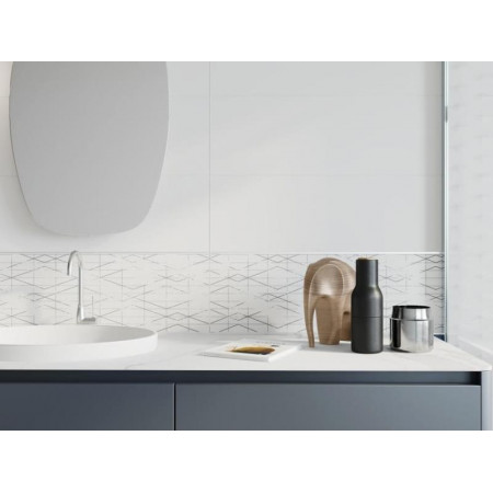 Плитка A-TY1U051\N	Trendy белый 10х25