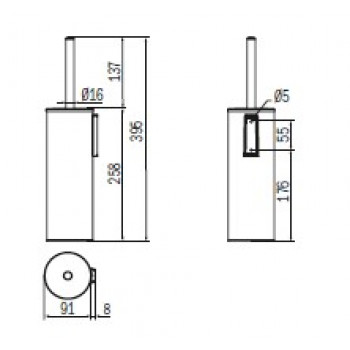 Ершик туалетный INDA MY LOVE AV014AWM