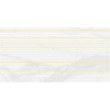 Плитка Декор Olimpus Race белый 25х50