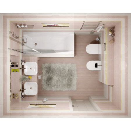 Плитка Бордюр рельефный Castle br1020D194-2 20х10