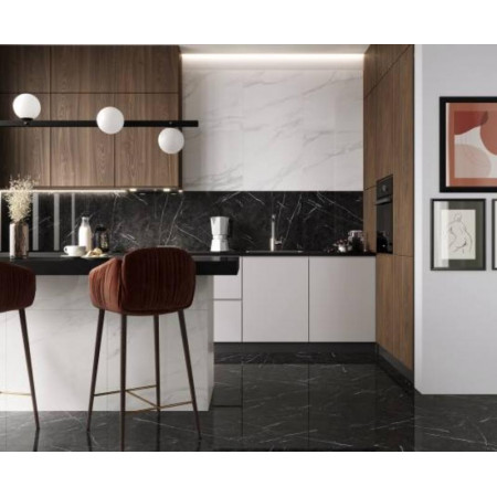 Керамогранит Pietra Moca темно-серый Полированный 60x60