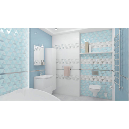 Плитка Sigma Perla Декор белый 17-03-00-463-0 20х60