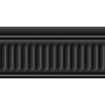 Плитка 19049/3F бордюр Бланше черный структурированный 20*9.9