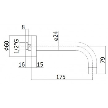 Излив Paffoni Light ZBOC041CR