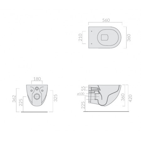 Унитаз подвесной Galassia DREAM 7317SA