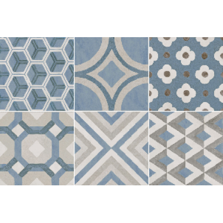 Керамогранит OS/B246/SG606220R Декор Онда 2 обрезной 7,2х7,2