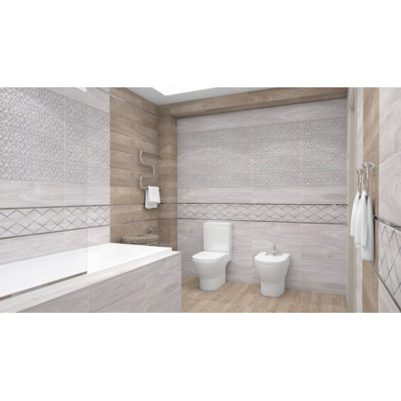 Плитка Envy Blast Декор серый 17-03-06-1191-0 20х60