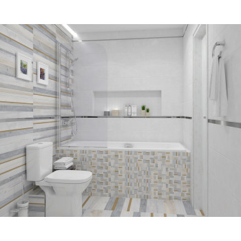 Плитка 60025 Step серый 20х60