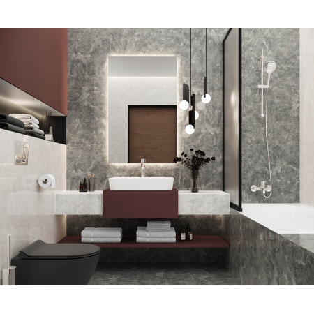 Керамогранит Orlando Gris серый Полированный 60x120