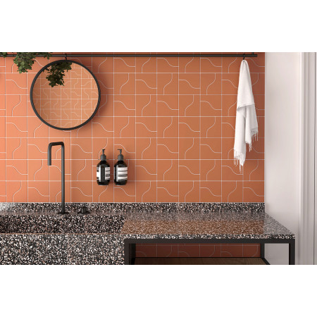 Плитка 28861 Curve Black Matt 8,3x12