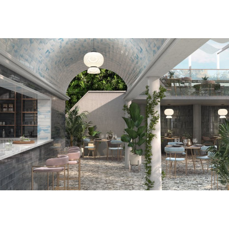 Плитка 9038 Тракай бежевый светлый глянцевый 8.5x28.5