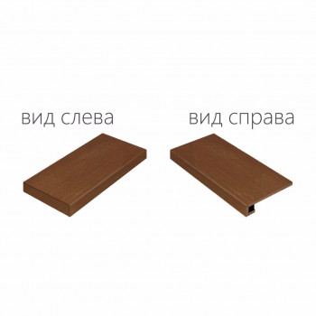 Ступени 620070000689 Surface Corten Scalino Angolare Sinistro 33x120
