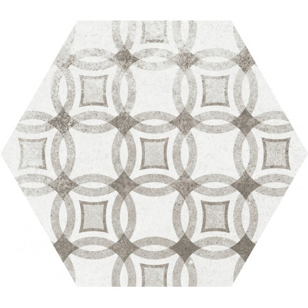 Керамогранит 22099 Hexatile Cement Garden Grey 17,5x20 (17 видов паттерна)