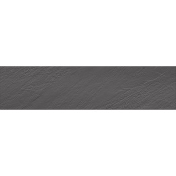 Керамогранит UF013R (черный моноколор) рельефный ректифицированный 120х29,5