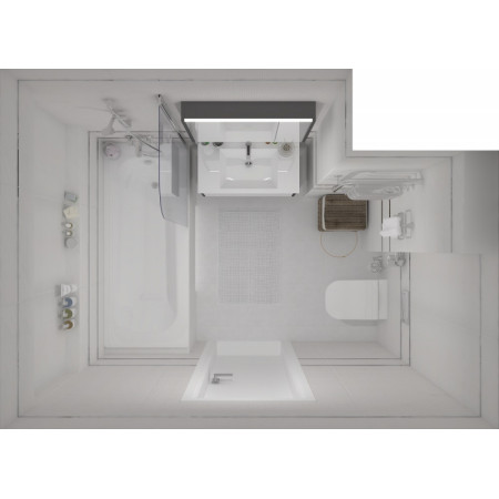 Плитка Декор Story мозаичный чёрный 20х60