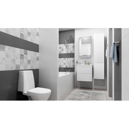 Плитка C-WHS053D-51 White белая матовая 20x60