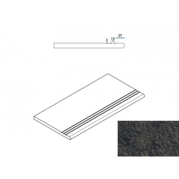 Ступени 620040000101 Ступень Рум Блэк закругленная грип Х2 30х60