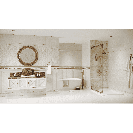 Плитка Бордюр 608 MARBELIA центр 7х245