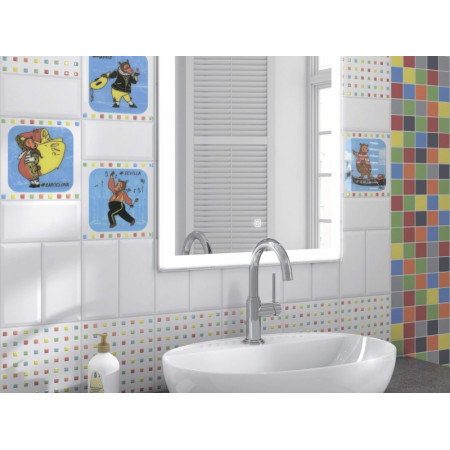 Плитка 5187N Калейдоскоп рыжий 20*20