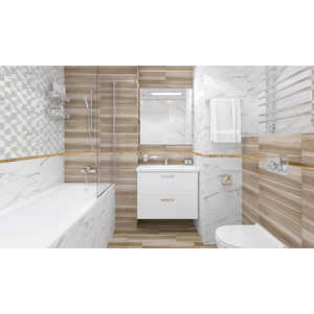 Плитка Champagne Mosaic Декор белый 20х50