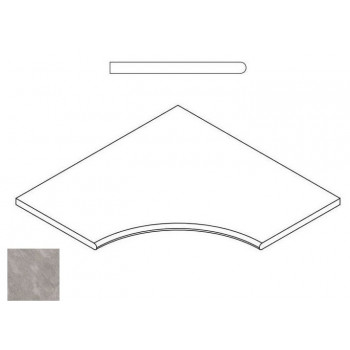 Керамогранит 620090000381 Climb ROCK BORDO ANGOLARE ROUND 30 60x60