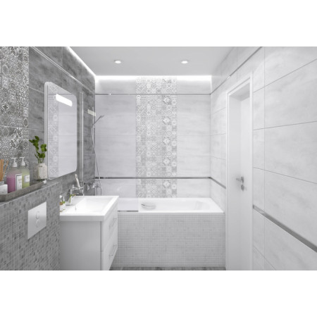 Плитка Декор Concrete Module серый 30х60