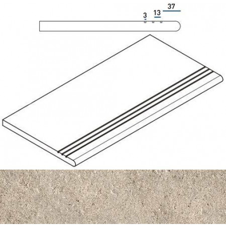 Ступени 620040000096 Ступень Эверстоун Дезерт закругленная правая грип Х2 30х60