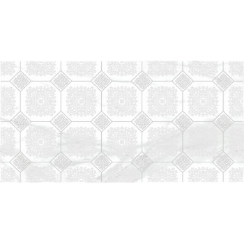 Плитка Декор Olimpus Grand белый 25х50