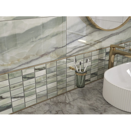 Плитка A16520 Вставка New garden многоцветный 25x75