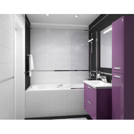 Плитка 60021 Alabama чёрный мозаика 20х60