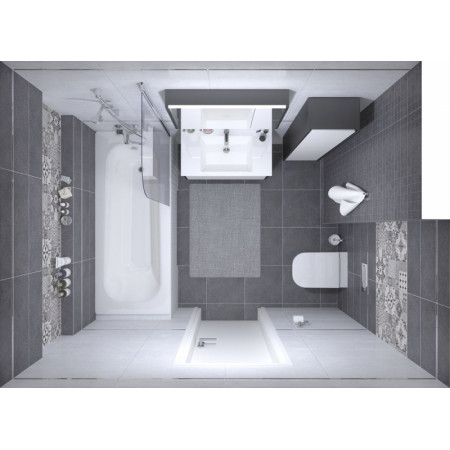 Мозаика MM60108 Декор Mason мозаичный серый 20х60