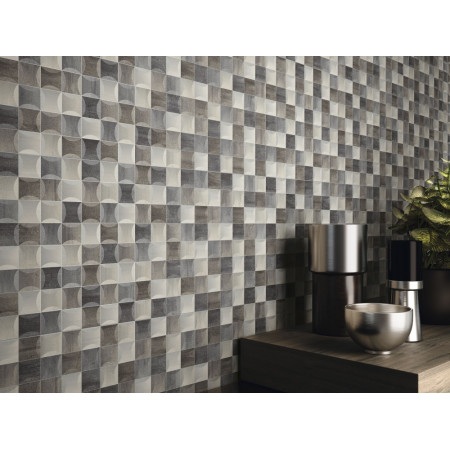 Плитка Vasari Decor Kub Brown 28x85