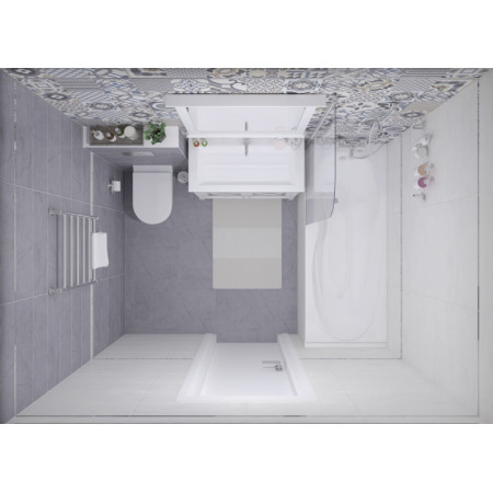 Плитка Декор Rock белый 20х60