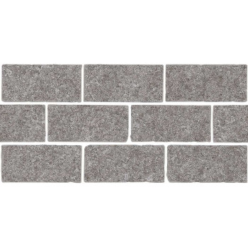 Керамогранит BR025T Бордюр Роверелла пепельный мозаичный 34,5x14,7x0,9