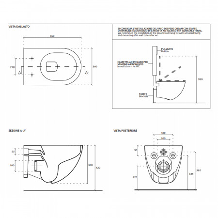 Унитаз подвесной GALASSIA DREAM 7317MT