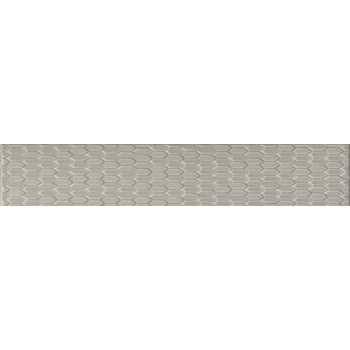 Плитка LSB002 Бордюр Левада серый светлый глянцевый 40х7,1