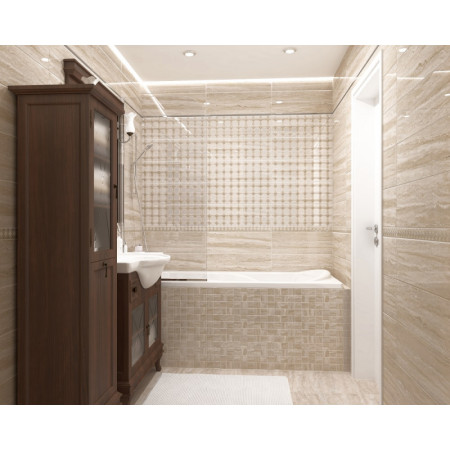 Мозаика MM11188 Декор Glossy мозаичный серый 20х60