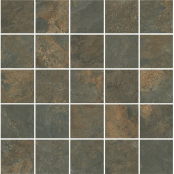Плитка MM12132 Рамбла коричневый мозаичный 25x25