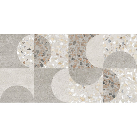 Керамогранит K949799LPR01VTEP Beton-Terrazzo Декор Геометрический Лаппато R9 Ректификат 30x60x0,9
