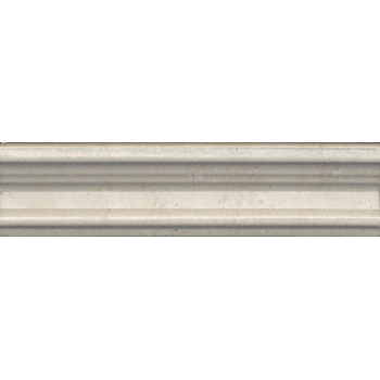 Плитка BLB051 Бордюр Багет Туф бежевый светлый глянцевый 20х5