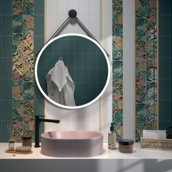 Плитка 19074 Пальмейра белый матовый 9,9х20