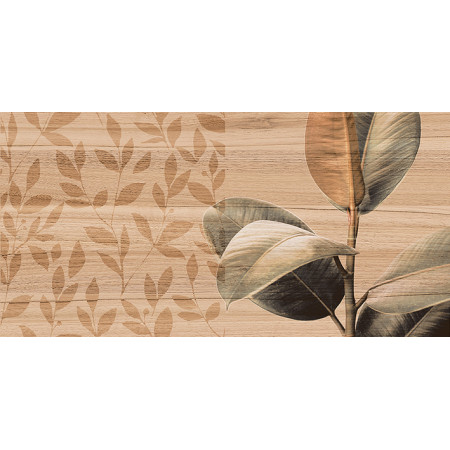 Плитка 08-01-15-2454 Organic коричневый узор 20х40