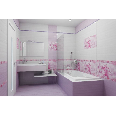 Плитка Бордюр стеклянный Monocolor Ral 4005 2х40