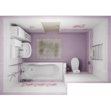 Плитка Бордюр стеклянный Monocolor Ral 4005 2х40