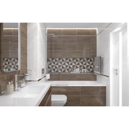 Плитка Декор Mania Anais бежевый 25х50