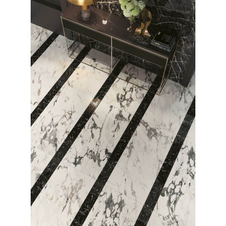 Керамогранит 610090002176 Allure Imperial Black Listello/Аллюр Империал Блэк Бордюр 7.2X80