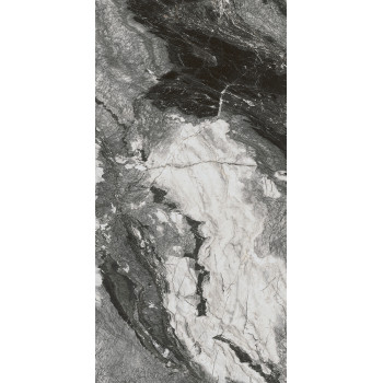 Керамогранит SG595902R Ониче белый чёрный обрезной лаппатированный 119.5*238.5