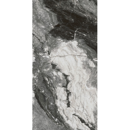 Керамогранит SG595902R Ониче белый чёрный обрезной лаппатированный 119.5*238.5