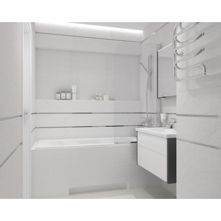 Плитка Декор Story мозаичный чёрный 20х60