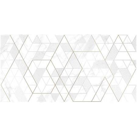 Плитка KT2L052 (KT2L052DT-36) Вставка Calacatta ромбы белый 29,8x59,8